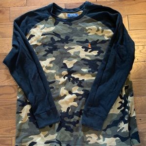 Men’s long Sleeve Ralph Lauren camouflaged thermal